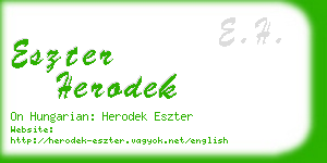 eszter herodek business card